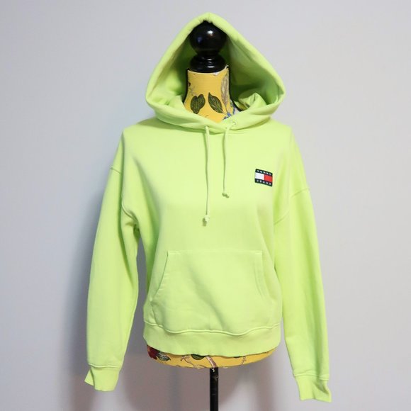 Tommy Hilfiger Apple Green Pullover Hoodie Medium - Picture 1 of 11